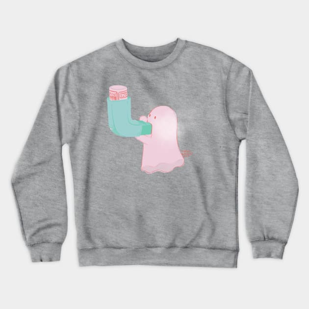 Asthma Inhaler Crewneck Sweatshirt by SarahWrightArt